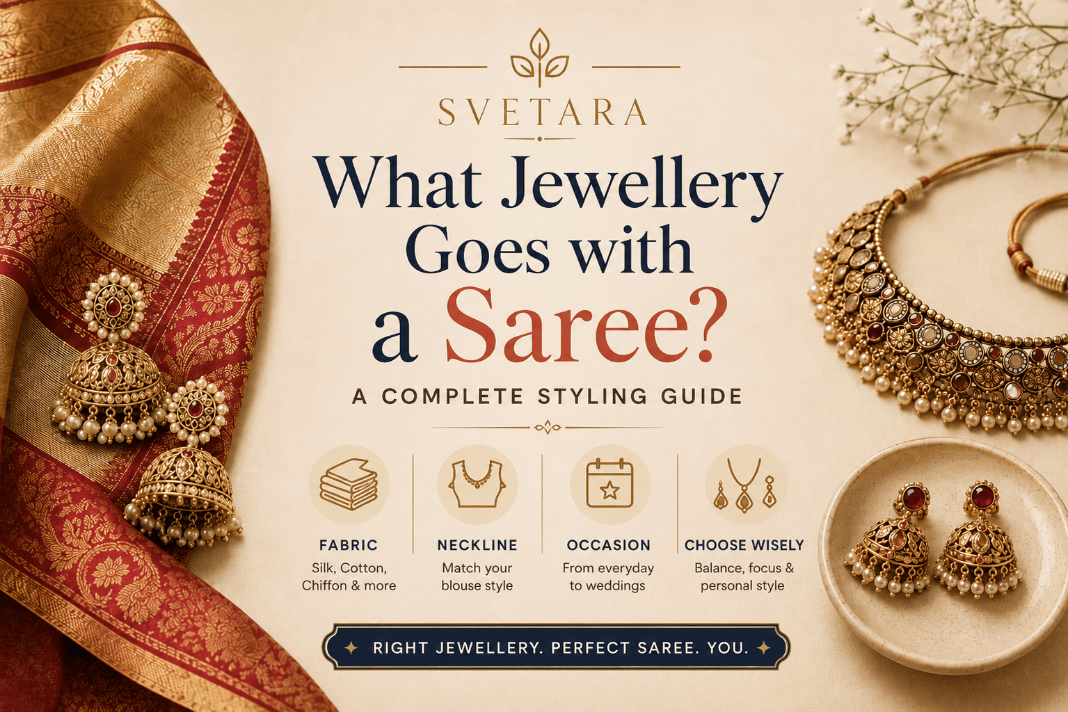 What Jewellery Goes with a Saree? A Complete Styling Guide